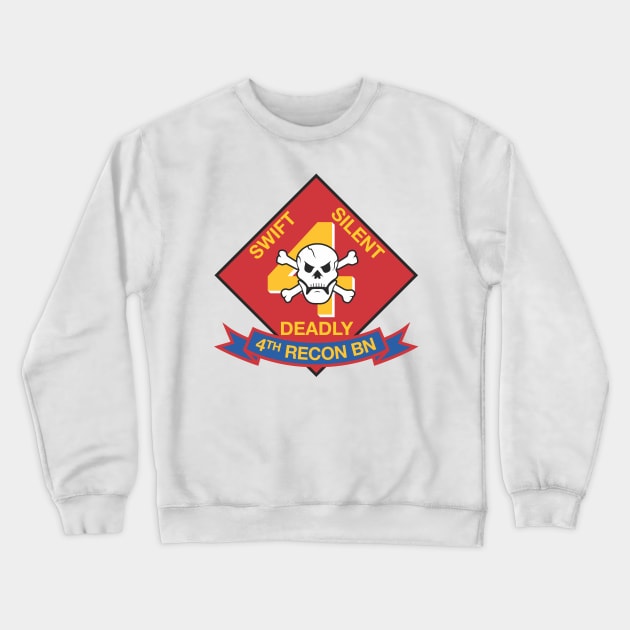 USMC 4th Recon Battalion Crewneck Sweatshirt by LostHose